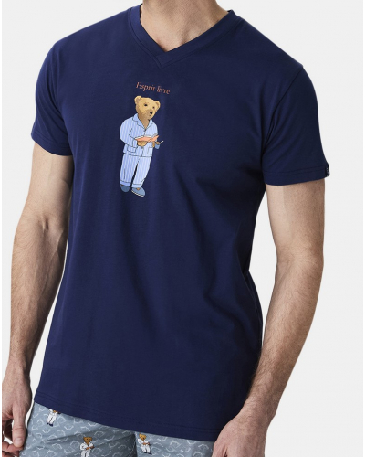 Pyjama bermuda Jersey 100% coton Arthur (Gris)