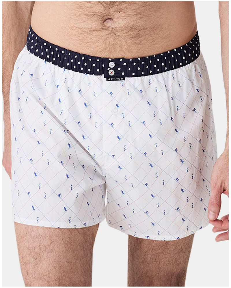 Boxer briefs to jockstrap 100% organic cotton Arthur (White)