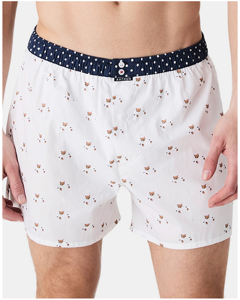 Boxer briefs to jockstrap 100% organic cotton Arthur (White)