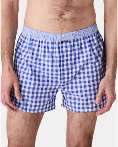 Caleçon slip à suspensoir 100% coton bio Arthur (Azur)