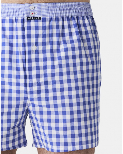 Boxer calzoncillo suspensorio 100% algodón orgánico Arthur (Azur)