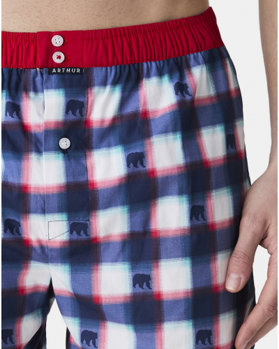 Boxer calzoncillo suspensorio 100% algodón orgánico Arthur (Multicolore)