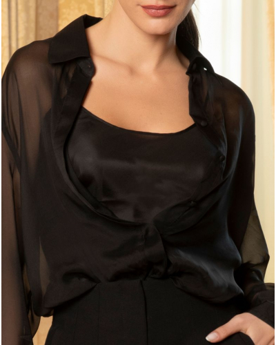 Silk top Lise Charmel Variations Désir (Black)