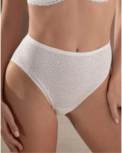High waist brief Antigel Exquise en Dentelle (Ecru Nacre)