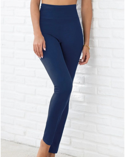 Leggings Antigel En Mode Yoga (Bleu Yoga)