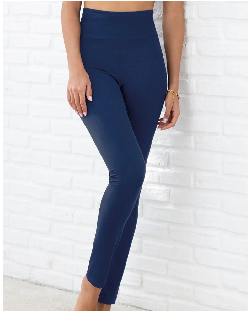 Legging Antigel En Mode Yoga (Bleu Yoga)