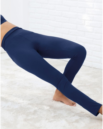 Legging Antigel En Mode Yoga (Bleu Yoga)
