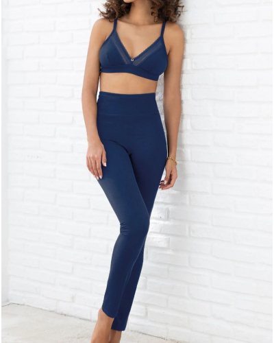 Leggings Antigel En Mode Yoga (Bleu Yoga)