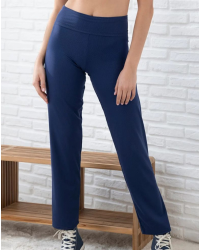 Pants Antigel En Mode Yoga (Bleu Yoga)