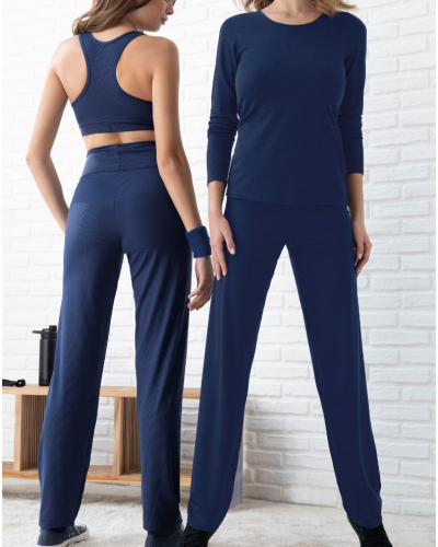 Pantalone Antigel En Mode Yoga (Bleu Yoga)