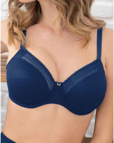 Wellness underwired bra Antigel En Mode Yoga (Bleu Yoga)