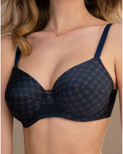 Sujetador bienestar con aros Antigel Bijou du Jour (Marine Bijou)