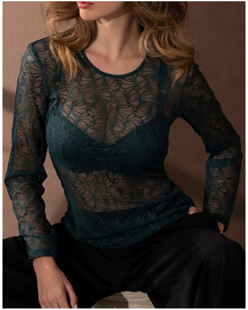 Long sleeves tee-shirt Atelier Séduction (Vert Anglais)