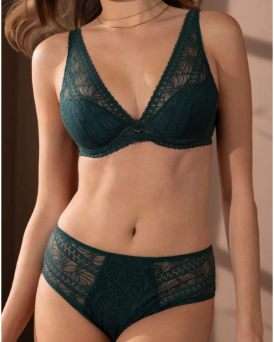 Calzoncillo cintura alta Antigel Séduction (Vert Anglais)