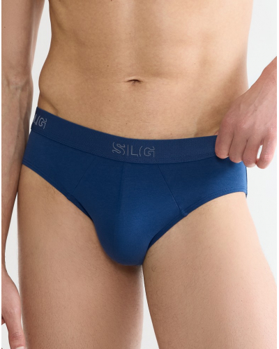 Pack of 2 cotton briefs Sloggi SLG Base (Noir/Bleu)