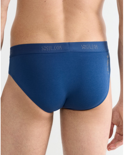 Lot de 2 slips en coton Sloggi SLG Base (Noir/Bleu)