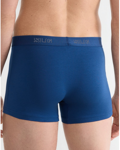 Lot de 2 boxers en coton Sloggi SLG Base (Noir/Bleu)