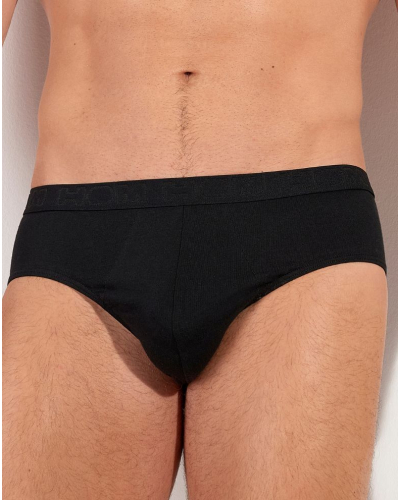 Lot de 3 mini slips coton HOM Armand (Noir/Bleu/Blanc)
