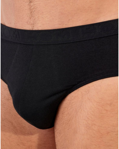 Paquete de 3 mini calzoncillos algodón HOM Armand (Noir/Bleu/Blanc)