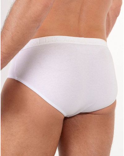 Paquete de 3 mini calzoncillos algodón HOM Armand (Noir/Bleu/Blanc)