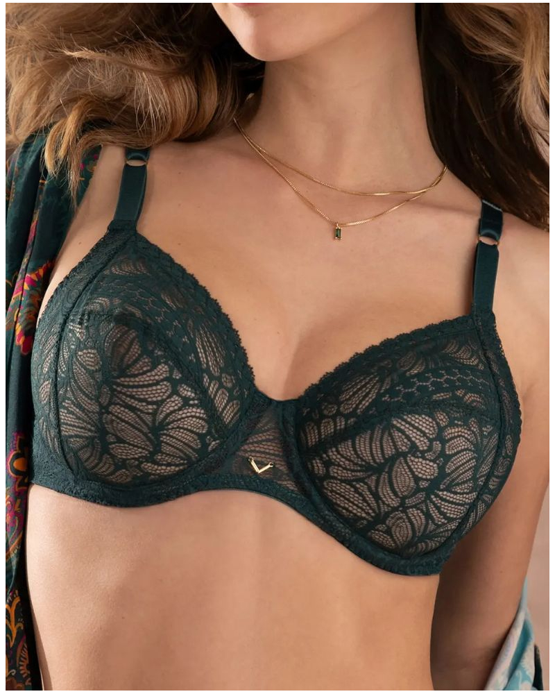 Soutien-gorge armatures bien-être Antigel Atelier Séduction (Vert Anglais)