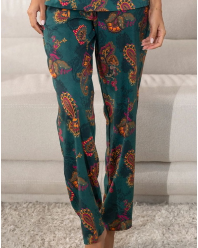 Pantalones Antigel Méditation Cachemire (Vert Evasion)