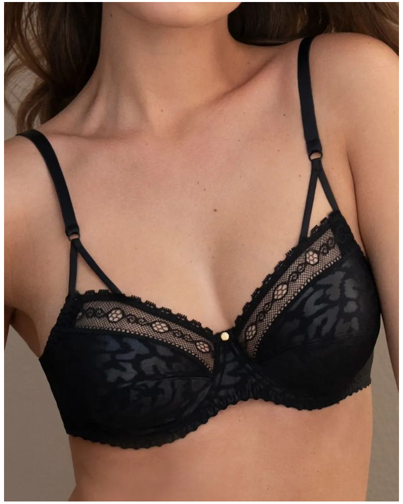Sujetador con aros Antigel Sensualité Fauve (Negro)