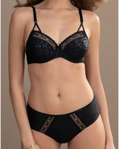 Sujetador con aros Antigel Sensualité Fauve (Negro)