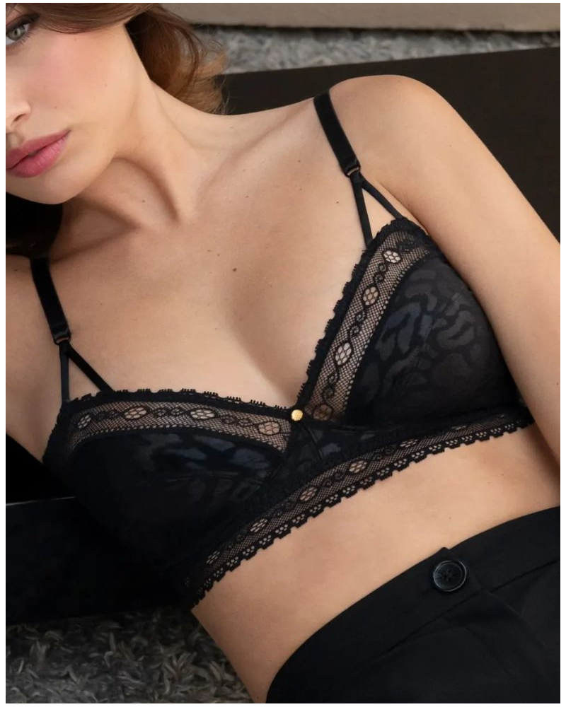Sujetador sin aros Antigel Sensualité Fauve (Negro)