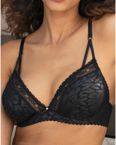 Sujetador triángulo Antigel Sensualité Fauve (Negro)