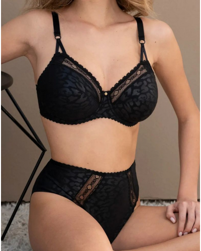 Soutien-gorge armatures bien-être Antigel Sensualité Fauve (Noir)