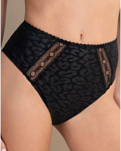 Slip taille haute Antigel Sensualité Fauve (Noir)