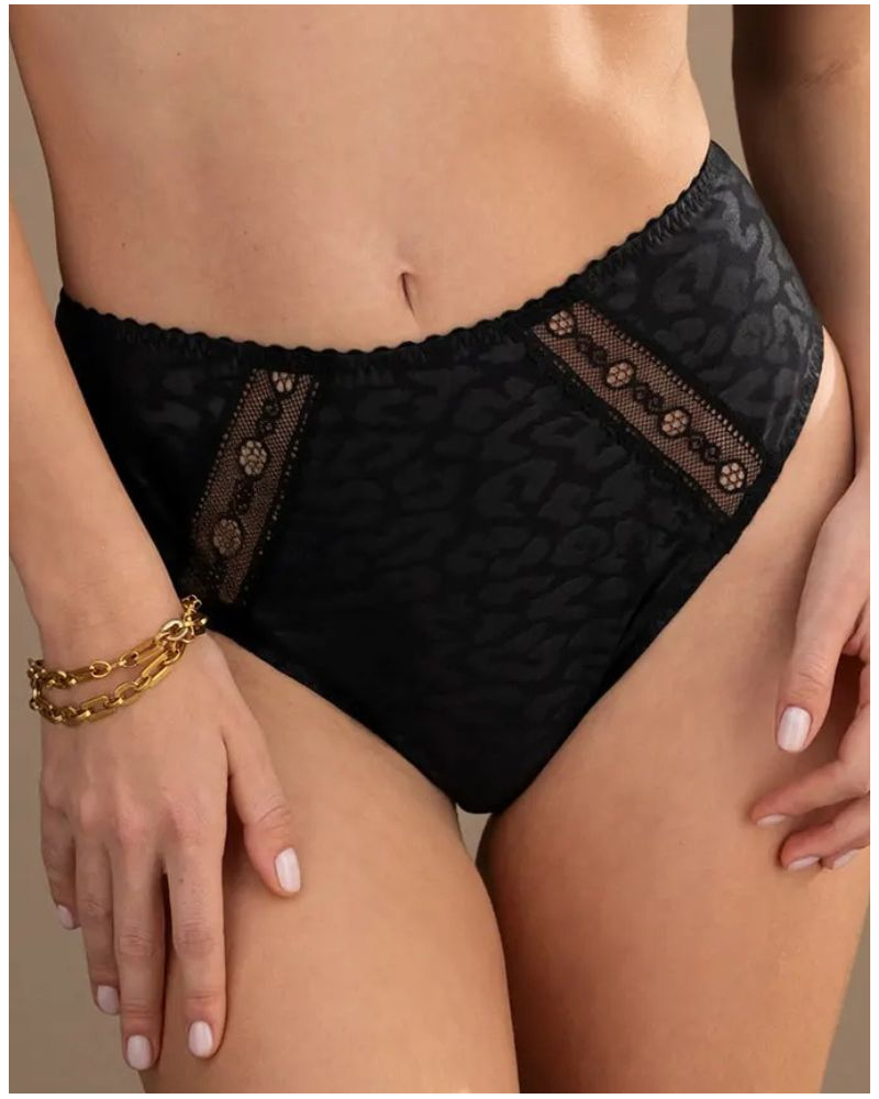 Calzoncillo cintura alta Antigel Sensualité Fauve (Negro)