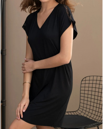 Camisón túnica Antigel Sensualité Fauve (Negro)