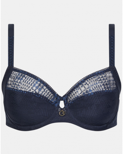 Soutien-gorge emboitant Chantelle Intrigue (Bleu Marine)