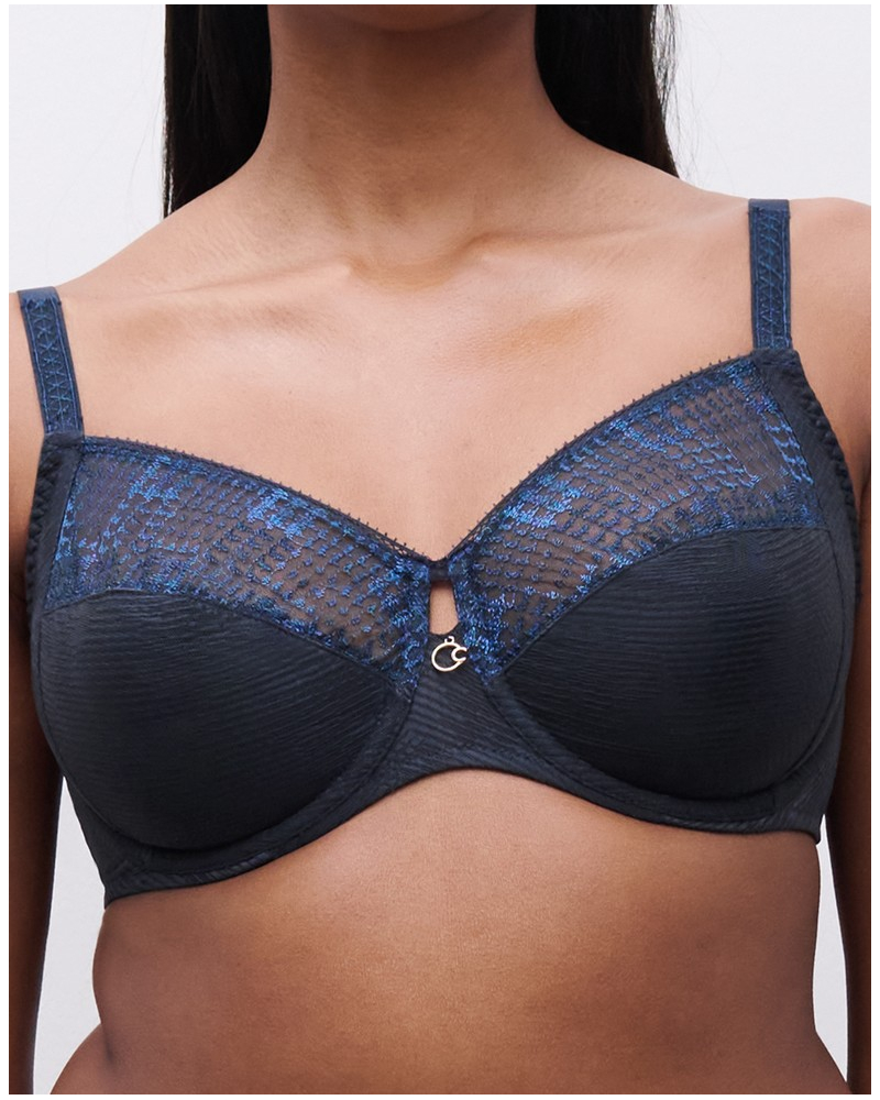 Underwired bra Chantelle Intrigue (Bleu Marine)