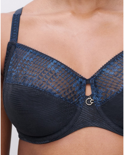 Sujetador con aros Chantelle Intrigue (Bleu Marine)