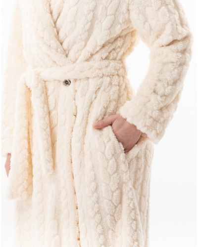 Bathrobe Le Chat Essentiel (Ecru)