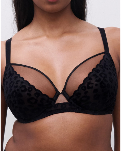 Sujetador con aros envolvente Chantelle Pulp Girls (Negro)