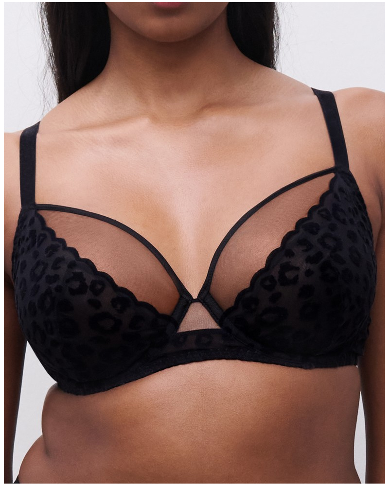 Sujetador con aros envolvente Chantelle Pulp Girls (Negro)