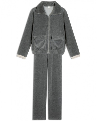 Set Velvet Le Chat Contry (Anthracite Chiné)