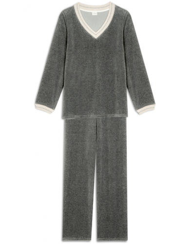 Set Velvet Le Chat Contry (Anthracite Chiné)