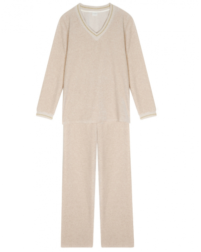 Set Velvet Le Chat Contry (Beige Chiné)