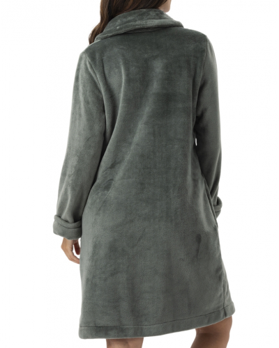 Zipped dressing gown Le Chat Essentiel (Lichen)