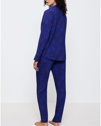 Pyjama Boyfriend 100% coton Nuit Triumph (Blue Dark)