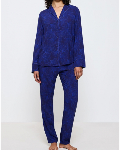 Pyjama Boyfriend 100% coton Nuit Triumph (Blue Dark)