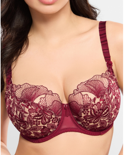 Soutien-gorge armatures corbeille Empreinte Agathe (Amarante)