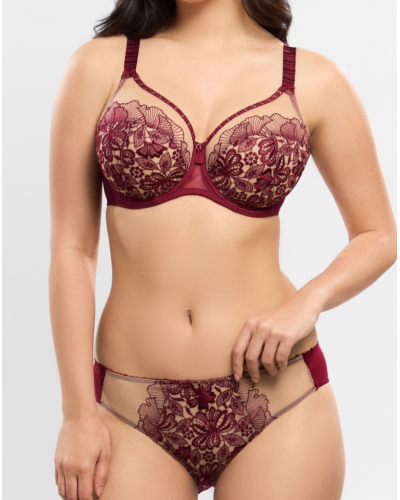 Underwired bra Empreinte Agathe (Amarante)