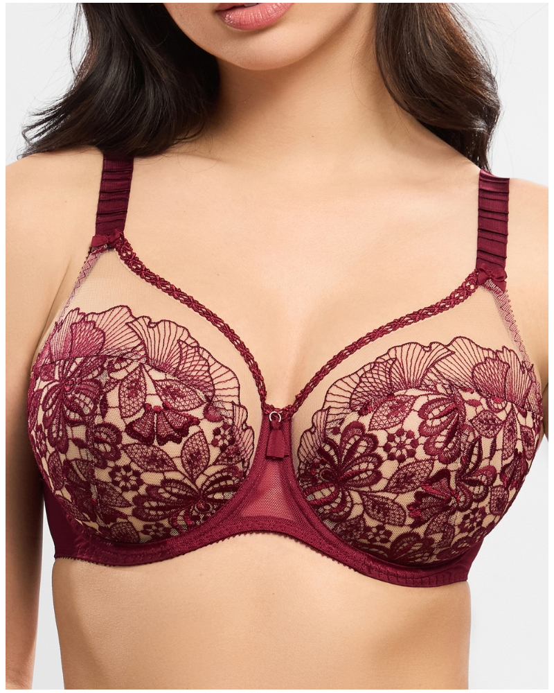 Underwired bra Empreinte Agathe (Amarante)