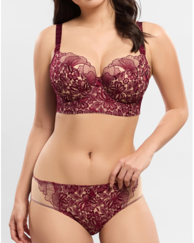 Sujetador bustier con aros Empreinte Agathe (Amarante)